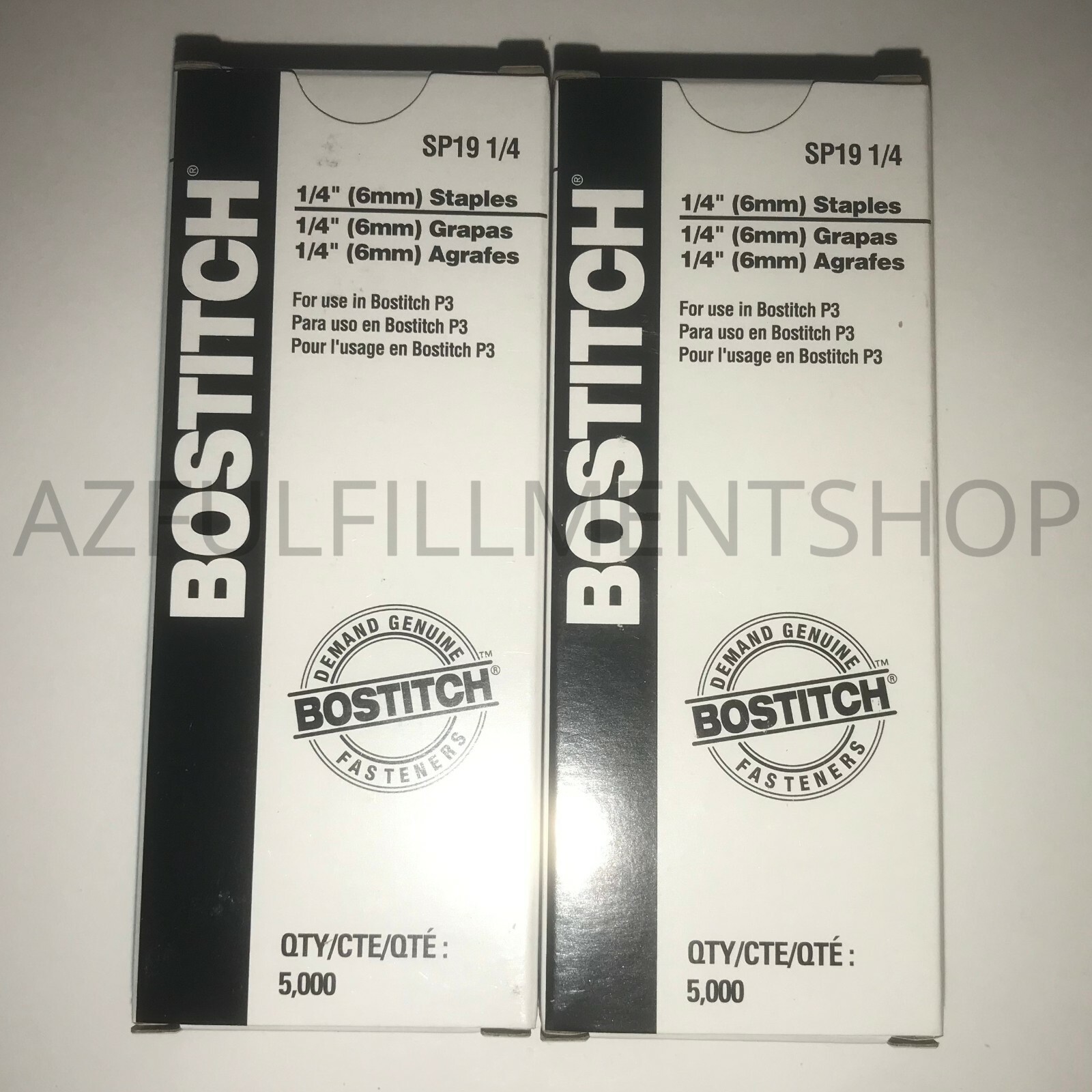 2 Pack of 1/4" Stanley Bostitch P3 Staples for P3 Stapler (SP19-1/4) Authentic!