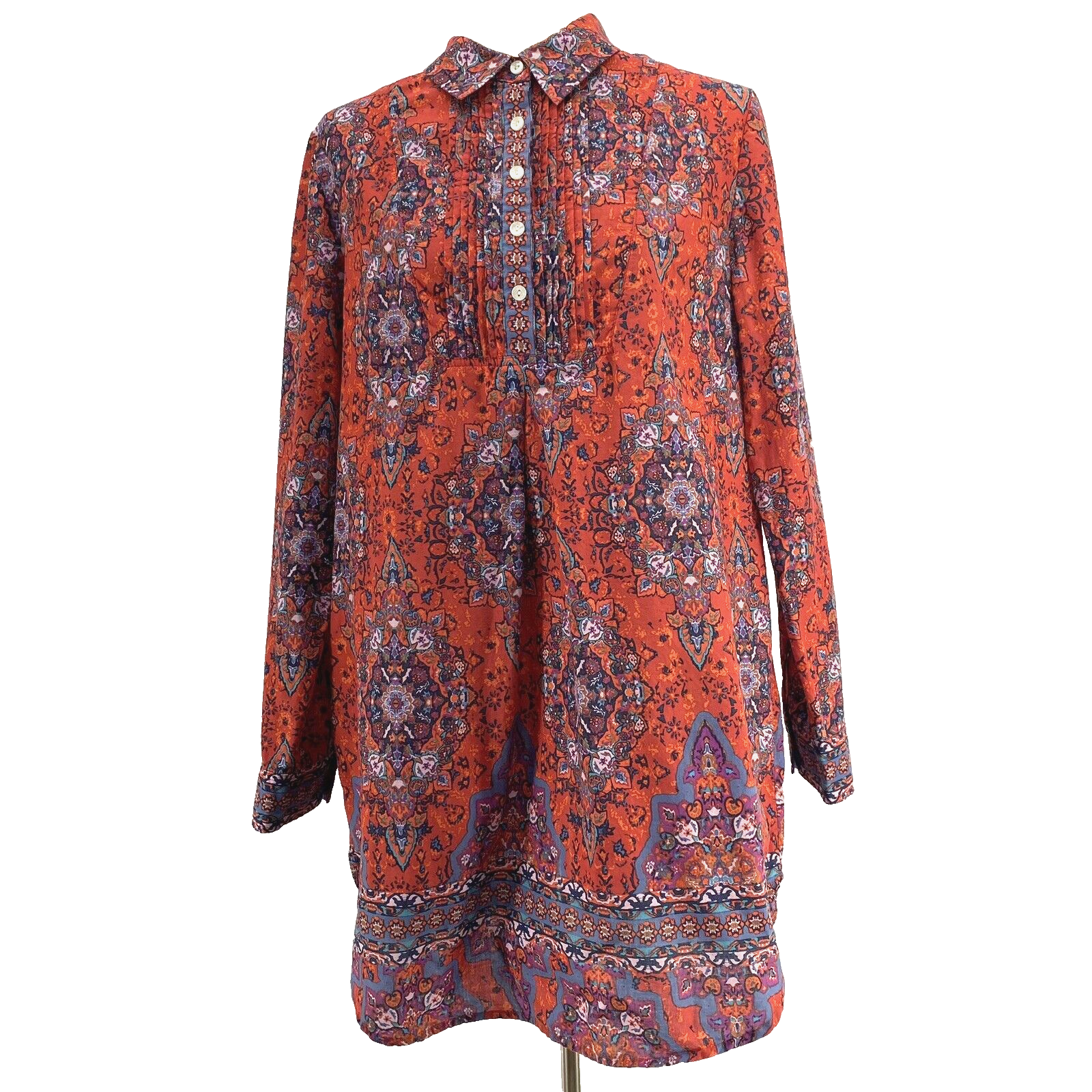 【お買い得！】 Tabitha Surroundings Soft Tunic Red Moroccan M Womens Top Clothing