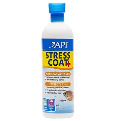 API Stress Coat Aquarium Tap Water Conditioner Changer Cleaner Fish Safe 16oz.