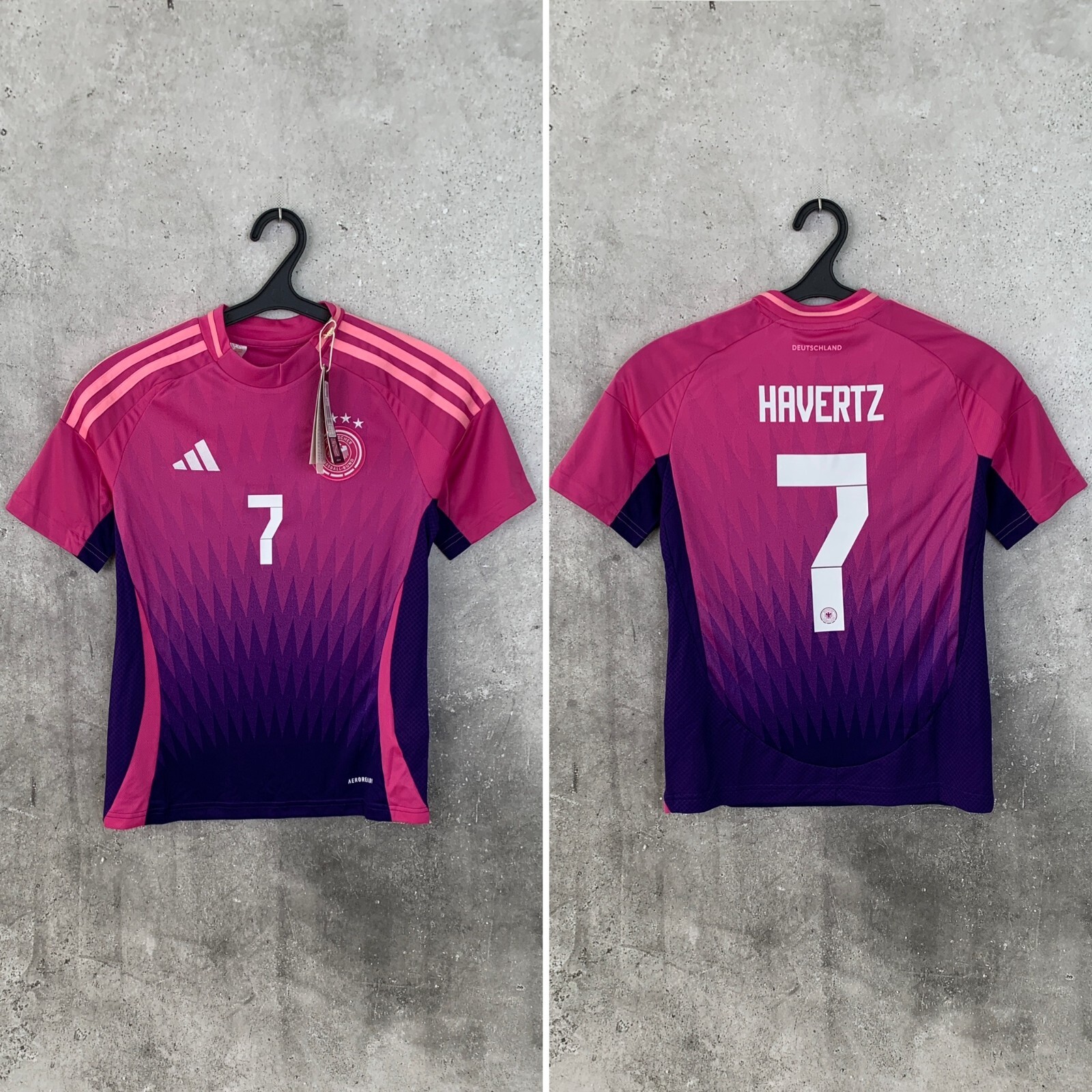 GERMANY 2024 2025 AWAY FOOTBALL SHIRT #7 HAVERTZ YOUTH