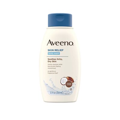 Aveeno Skin Relief Body Wash with Coconut Scent & Soothing Oat Gentle Soap