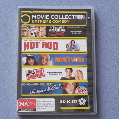 Team America/ Hot Rod/ Wayne's World/ She's Out Of My League/ Night McCool's DVD