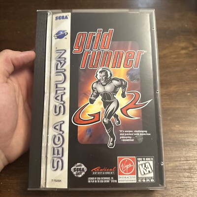 Grid Runner (Sega Saturn, 1996) Complete W Reg - Tested - Authentic