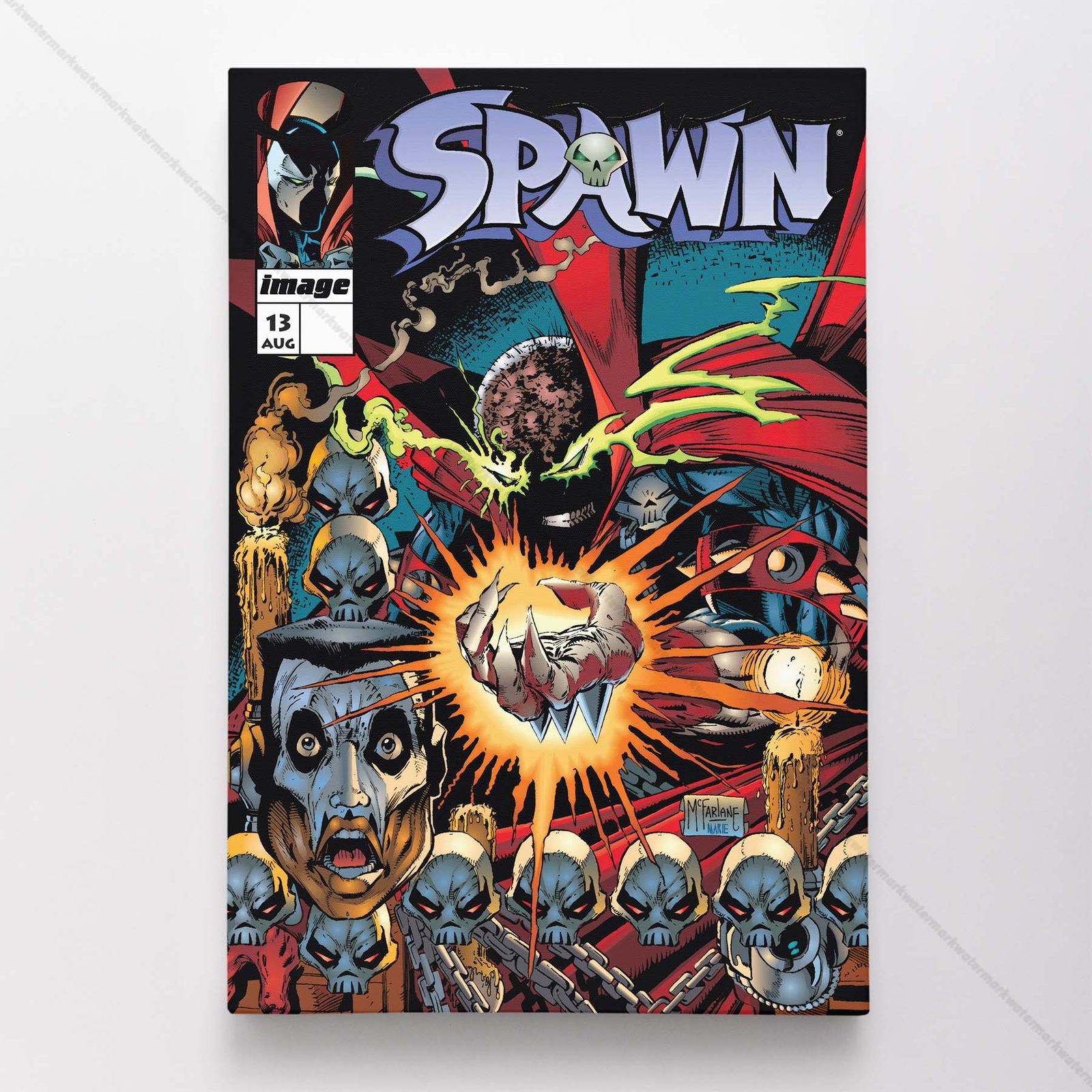Spawn 13 Poster Canvas Comic Book Cover Art Print #A