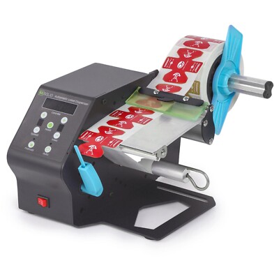 U.S. Solid Automatic Label Dispenser, Counter 9999999, 9 Speeds, 5-80mm Width