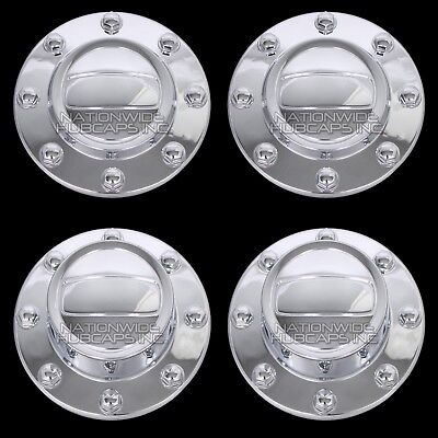 4 Center Hub Caps for RAM 3500 2011-2018 17'' Dually Alcoa Wheel Dual Rim Covers