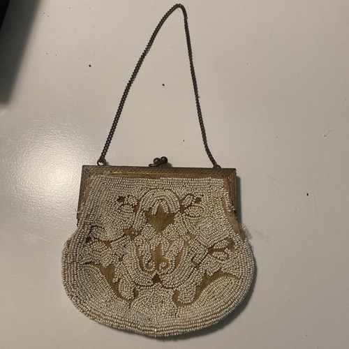 Vintage Beaded Evening Bag Purse French | eBay