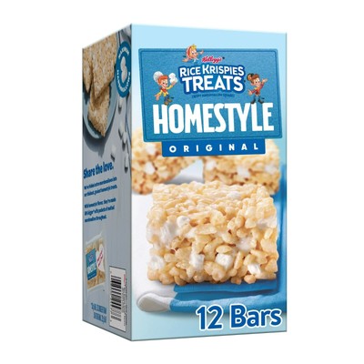 Rice Krispies Treats Homestyle Original Marshmallow Snack Bars,13.96 oz,12 Count