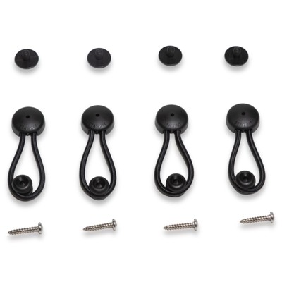 Stayput Fasteners 6 5/8'' Standard Size Black Bungee Shock Cord & Fastener for...