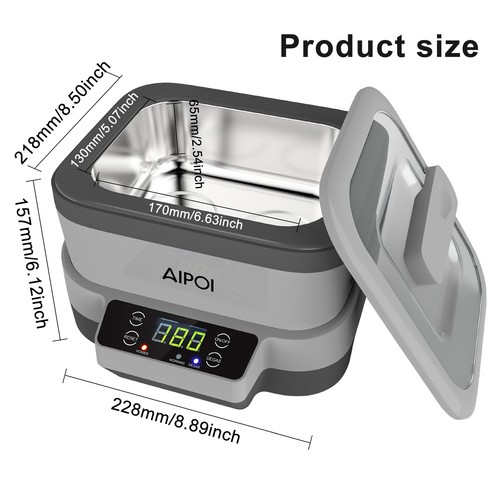 Ultrasonic Cleaner Jewelry Watch Glasses Ring Ultrasound Cleaning Bath Machine