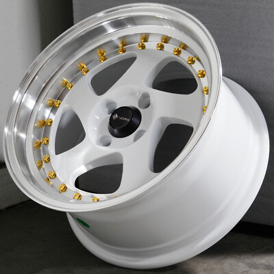15x8 White Wheels Vors VR2 4x100 20 (Set of 4)  73.1