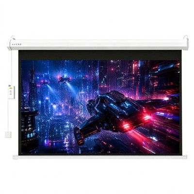 Kiano Electric Projektionsleinwand 100 Zoll 16:9 Fiberglass motorisiert für Büro