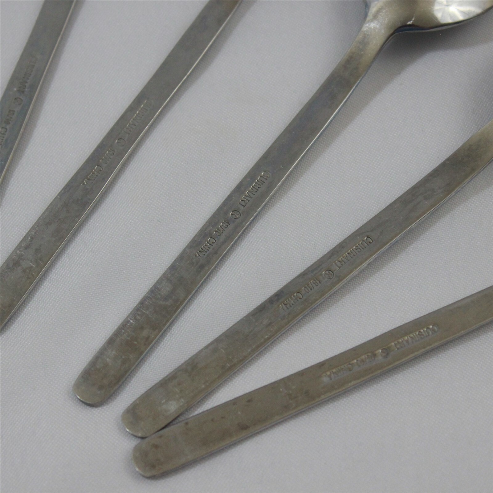 Cuisinart Seminary 18/10 Stainless Flatware Teaspoons x 5 *See condition