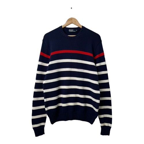 90s POLO RALPH LAUREN Striped Knit Sweater | eBay