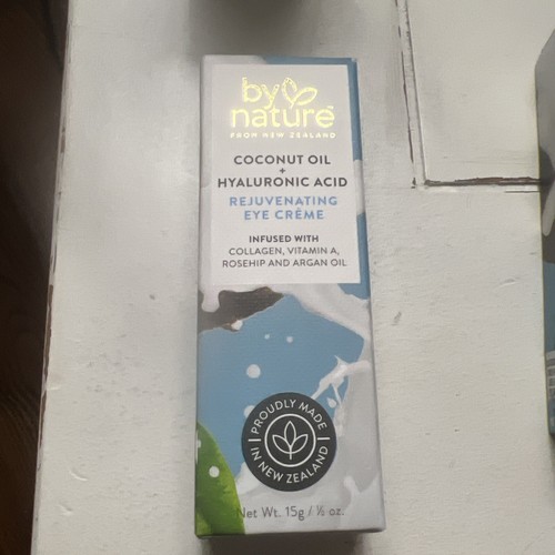 by nature Rejuvenating Eye Cream w/ Coconut Oil + Collagen Creme 0.5 oz,NIB.