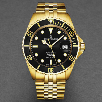 Pre-owned Revue Thommen Men's 'diver' Black Dial Automatic Watch 17571.2217