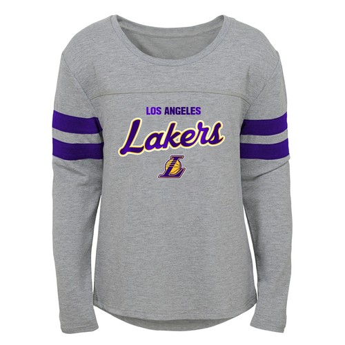 Футболка Outerstuff Los Angeles Lakers NBA для девочек, детей (4–6 лет) и молодежи (7–16 лет) «летучая мышь»