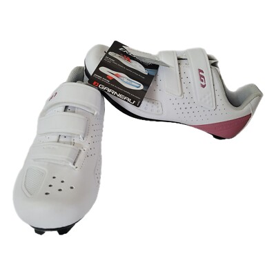 NEW Louis Garneau Jade Ergo Air Women's Pink White Cycling Shoes EU 38 US 7