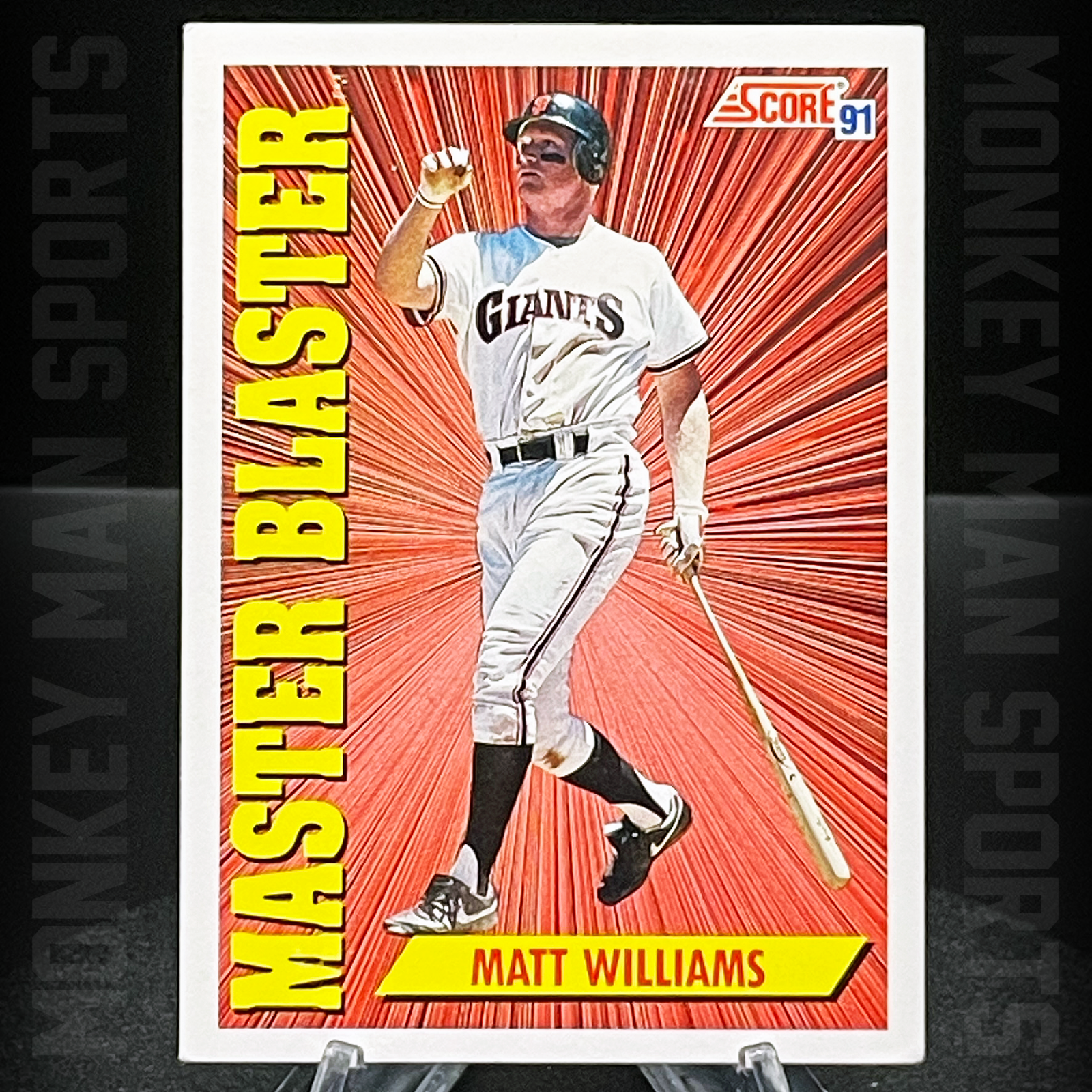 1991 Score - Matt Williams - MASTER BLASTER #689 GIANTS MINT