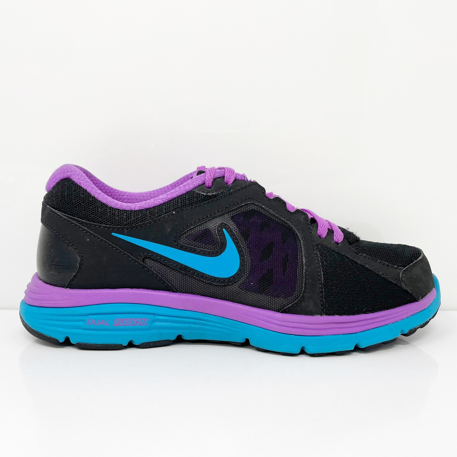 Nike Womens Dual Fusion Run 525752-011 Черные кроссовки для бега Размер 7,5, Черный, Dual Fusion Run