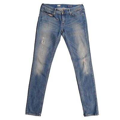 tommy hilfiger milan jeans slim fit stretch denim blue womens w32 l34 dark wash 334983341819