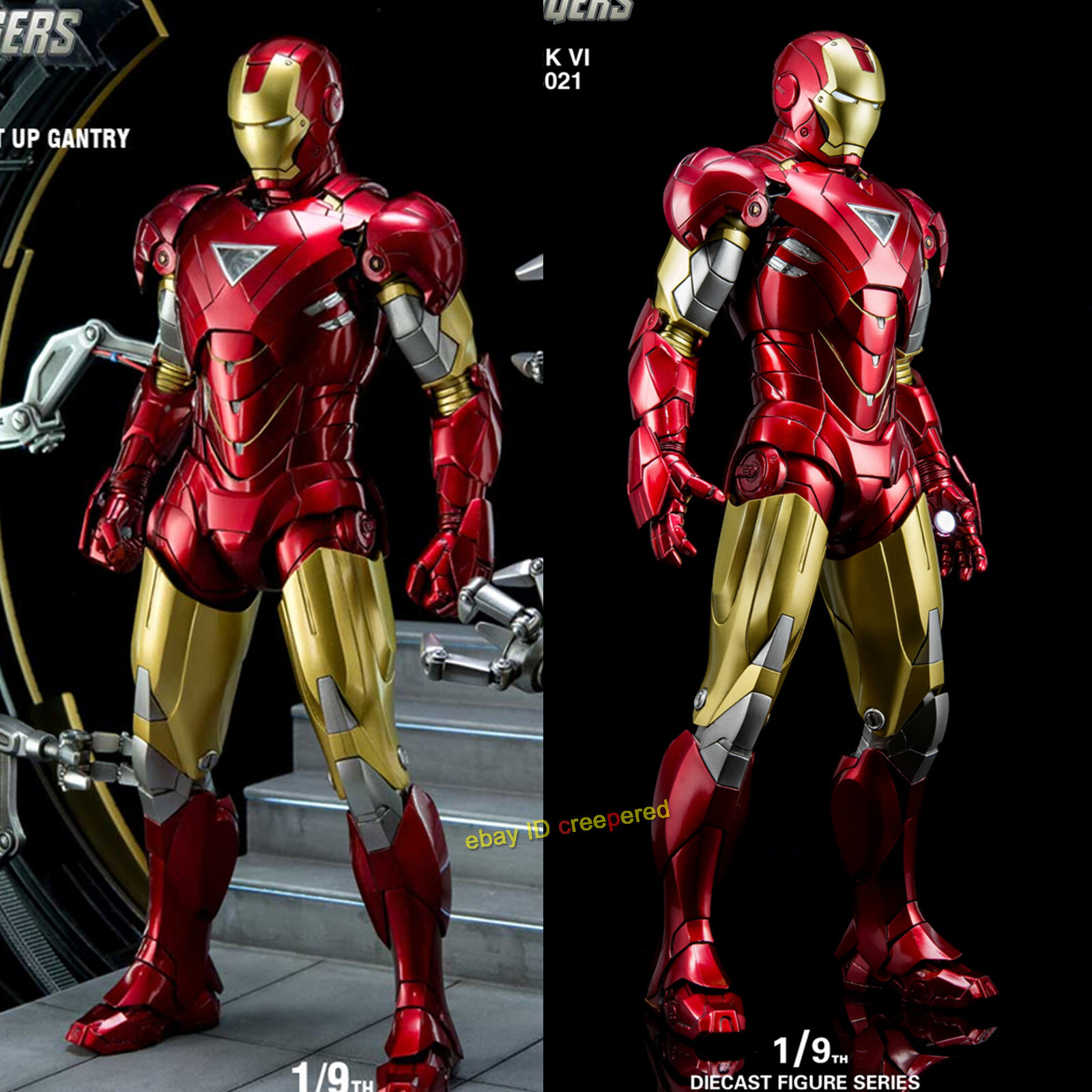 KingArts Iron Man 1/9 Diecast Allory COMICAVE Mark6 MK6
