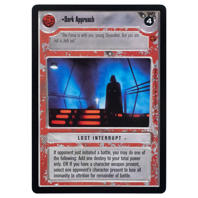 Star Wars CCG Decipher Cloud City Dark Approach SWCCG Rare Light Side