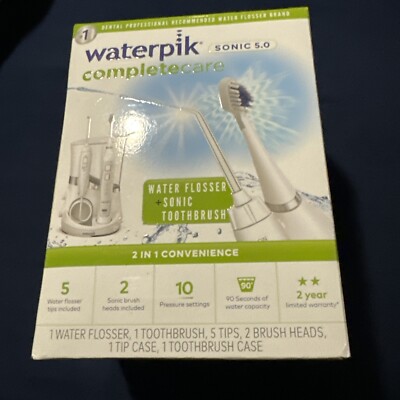 Waterpik Sonic 5.0 (WP-861W) - Complete Care Water Flosser + Sonic Toothbrush
