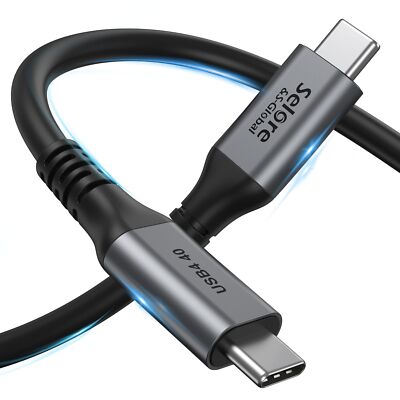 Thunderbolt 4 Cable 6Ft/1.8M 40Gbps Thunderbolt CableUSB C Monitor Cable for S