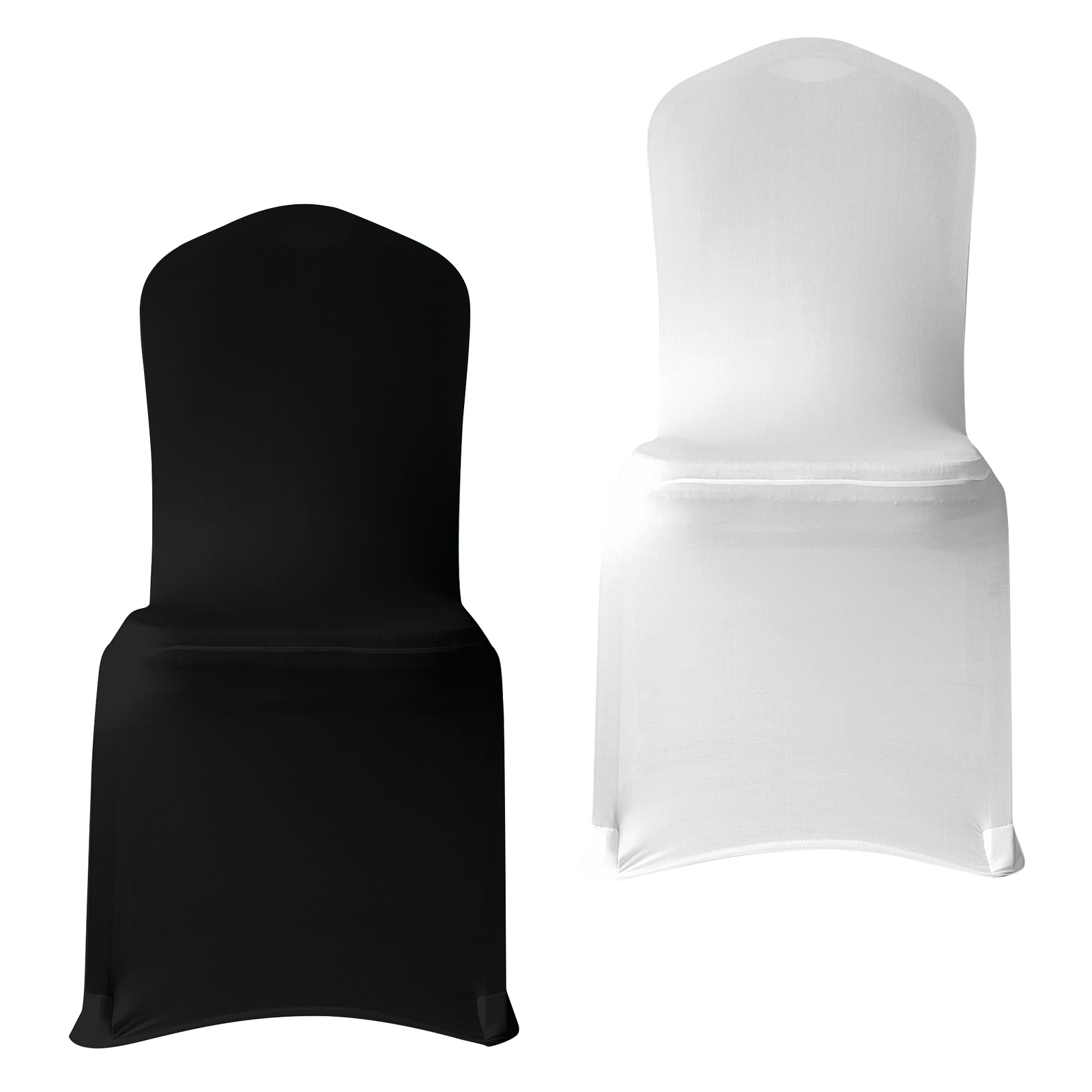 Elasticizzato Sedia Cover Splendido per Banchetto Festa Matrimonio Bianco Nero