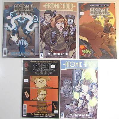 2014 Atomic Robo Lot 5 #Shadow Beyond 1, Temple Od 2, 3, FCBD, Golden 2 Red 5