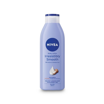 NIVEA Irresistibly Smooth - 72h Moisture Body Lotion with Shea Butter for Dry