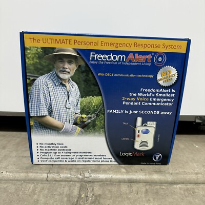 LogicMark Freedom Alert 35511 2-Way Voice Emergency Pendant Communication Device