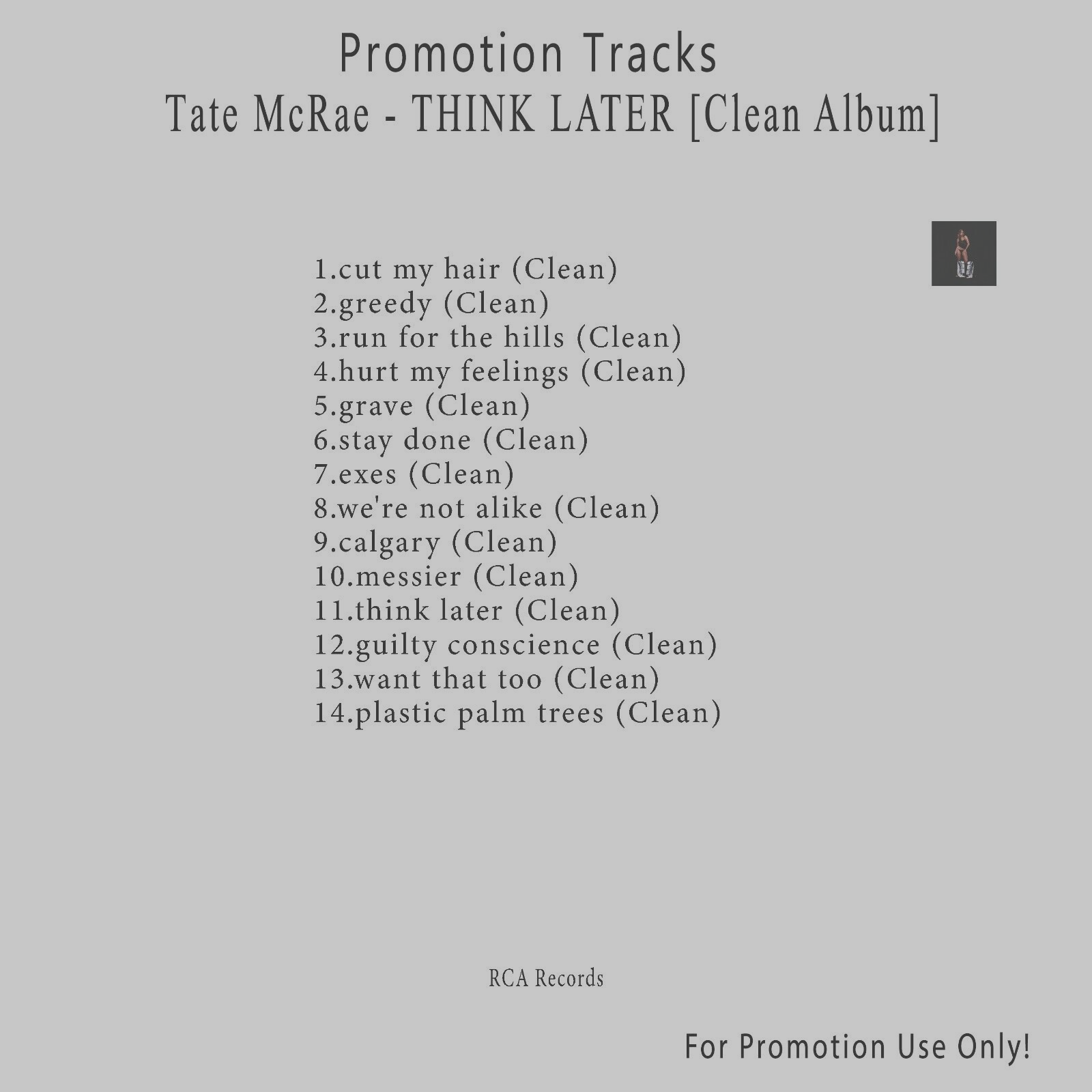 直筆サイン入りTate McRae 「Think Later」 CD 新品 直筆サイン入りTate McRae 「Think Later」 CD 新品 THINK LATER