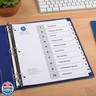 Avery Dividers for 3 Ring Binders, 10 Tabs per Set, Customizable Table of Contents, Classic White Tabs, Great for Organizing Reports, Projects, and More (6 Sets of 11823)