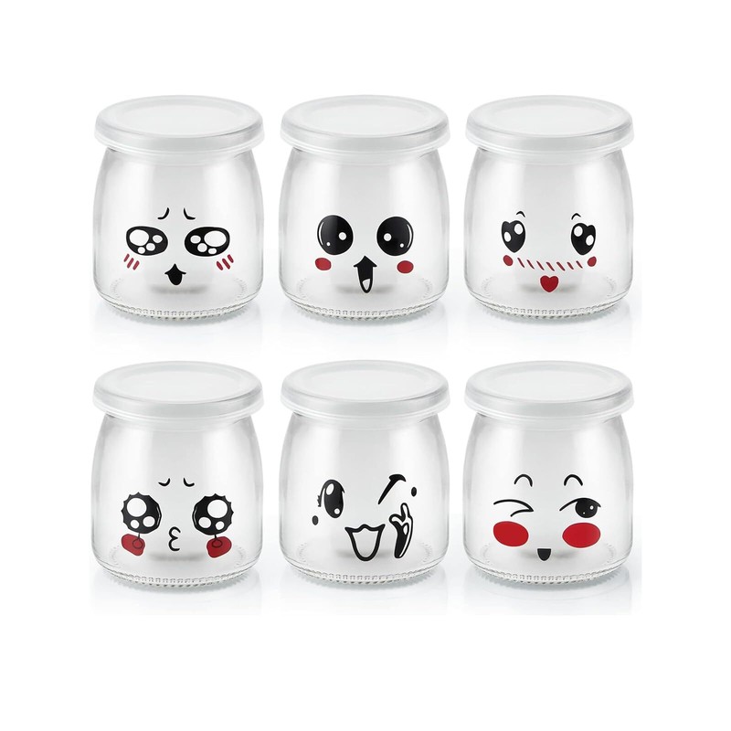 FllibertÃ© 200 Ml/136 Gr Pot Yaourt 6 Pots Yaourts Avec Couvercle Pot En Verre...