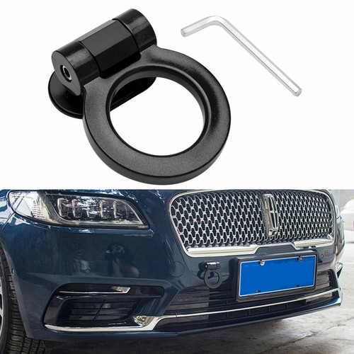 JDM Black Racing Style Cars Bumper Tow Hook Decoration Universal SUVs Trucks