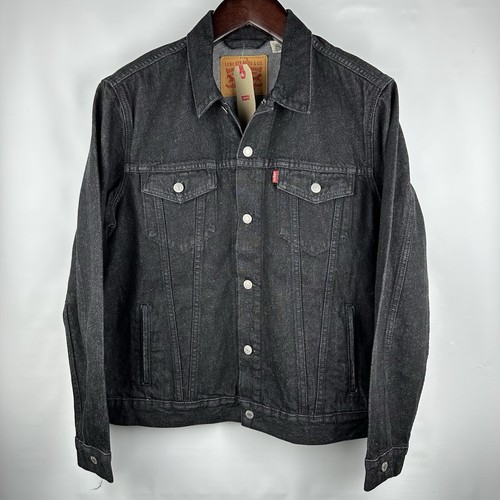 Levis Men's Denim Trucker Jacket Biker Rocker Jean