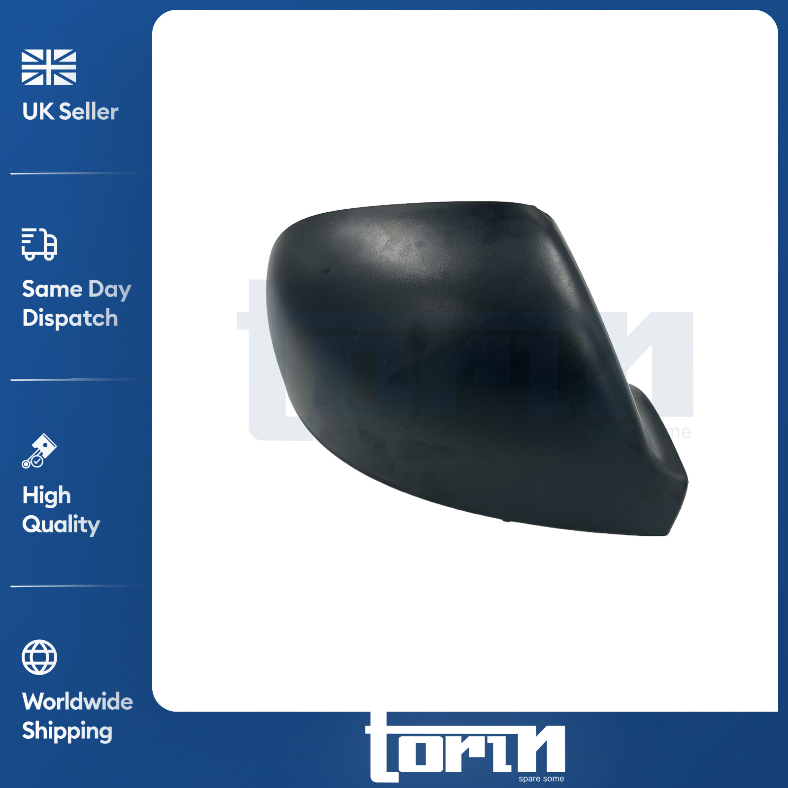 FOR VW TRANSPORTER T5 T6 VW AMAROK 2003-2019 MIRROR COVER CAP BLACK DRIVER SIDE