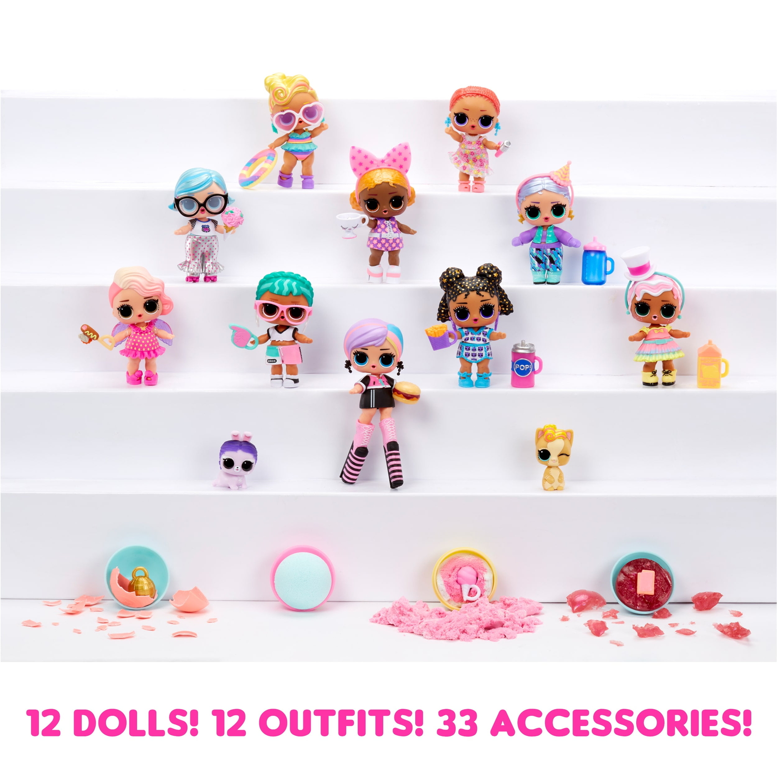 LOL Surprise Mega Ball Magic w/ 12 Collectible Dolls, 60+ Surprises +n