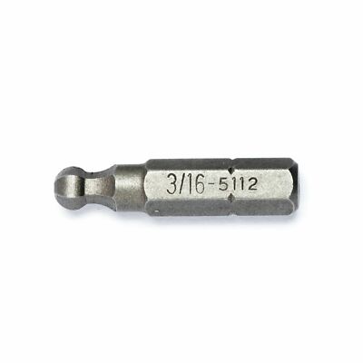 Genius Tools 1/4'' Hex Shank, 3/16'' Wobble Hex Screwdriver Bit, 30mmL - 5112