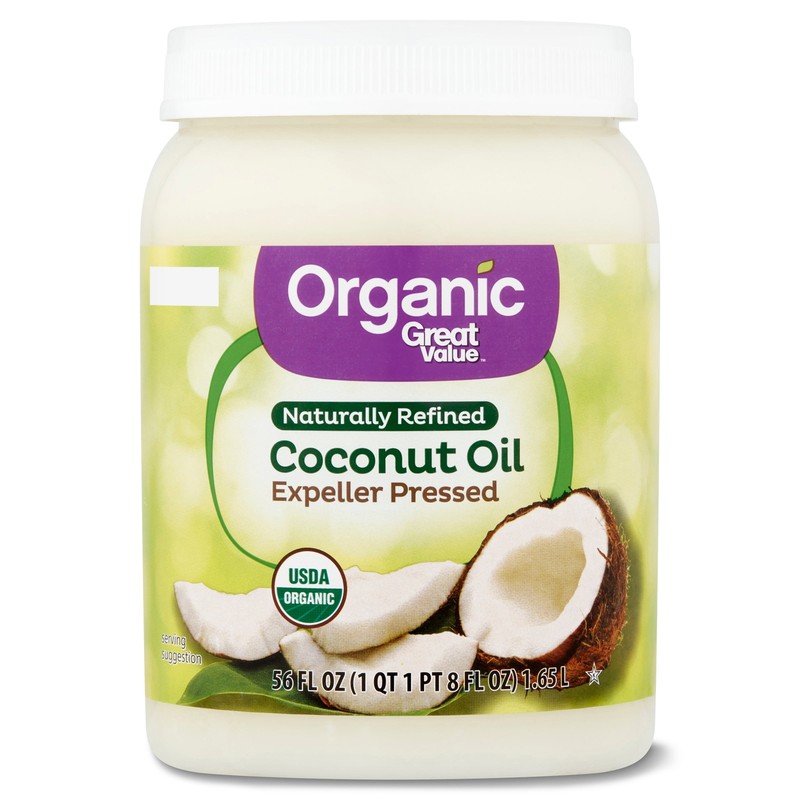 Organic Naturally Refined Coconut Oil, 56 Fl Oz