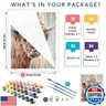 Cow Paint by Numbers Kit for Adults-Highland Cow Paint by Number for Adults, Animal Paint by Numbers for Home Leisure Wall Decoration 16x20 inch