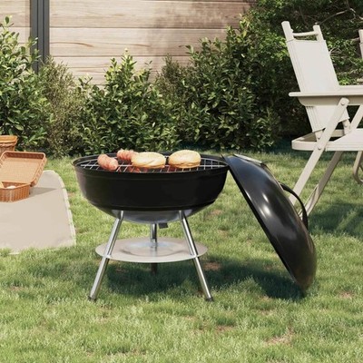 Charcoal Grill Black 36.5 x 36.5 x 40 cm