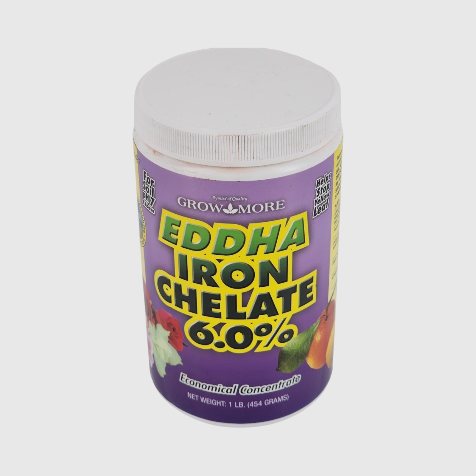 Grow More EDDHA Iron Chelate 6% Water-Soluble Micronutrient Supplement - 1LB
