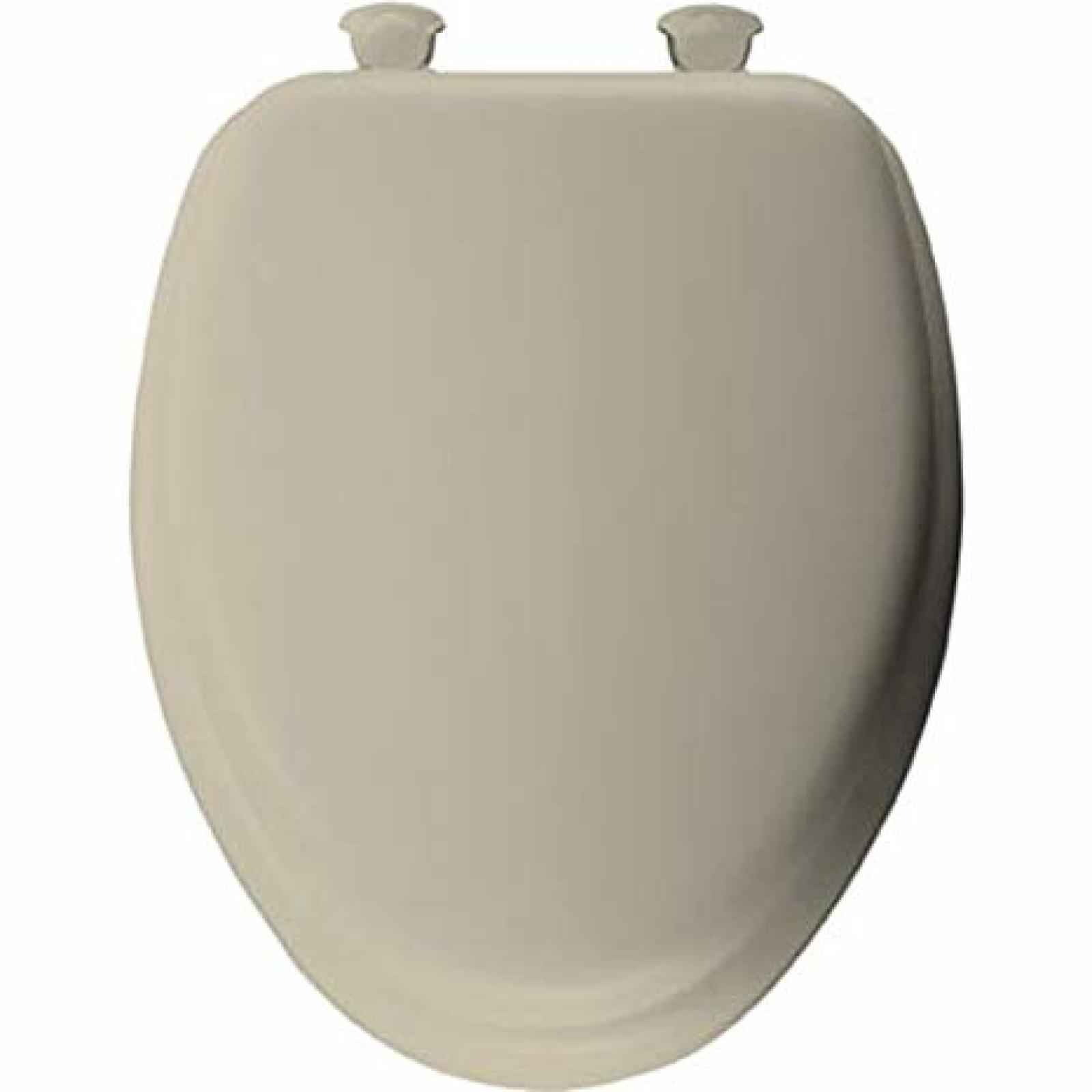 Mayfair Soft Bemis 113EC 006 Bone Color Elongated Cushion Toilet Seat Easy-Clean