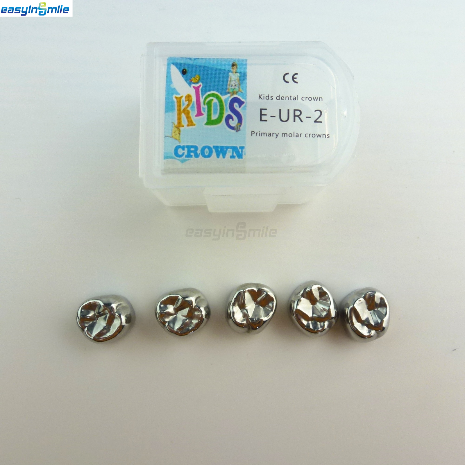 5/48/96pc Dental Kids Adult Crown Stainless Steel Primary Molar Crowns EASYINSMI