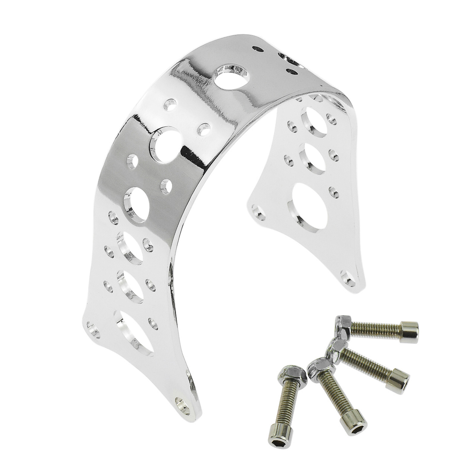 Chrome Front Fork Fender Brace Tracker Narrow Fit For Harley Touring Sportster