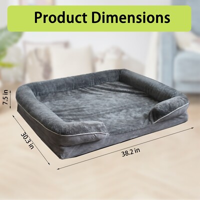Soft Warm Dog Bed Large Dog Washable Dog Sofa Pet Couch Removable Cover
