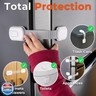 4-Pack Cabinet Locks Baby Proofing - Childproof Locks for Cabinets, Drawers, Cupboard, Refrigerator, Toilet Seat, Trash Can, Dishwasher